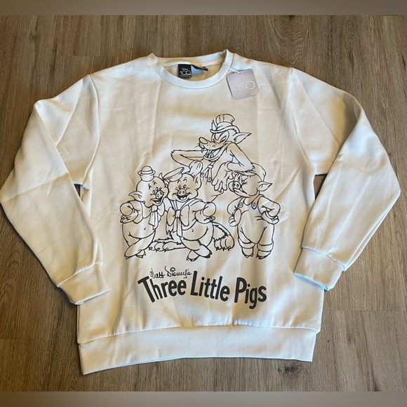 Cakeworthy Disney Three Little Pigs Crewneck oversized Sweater (Unisex) - Picture 5 of 7